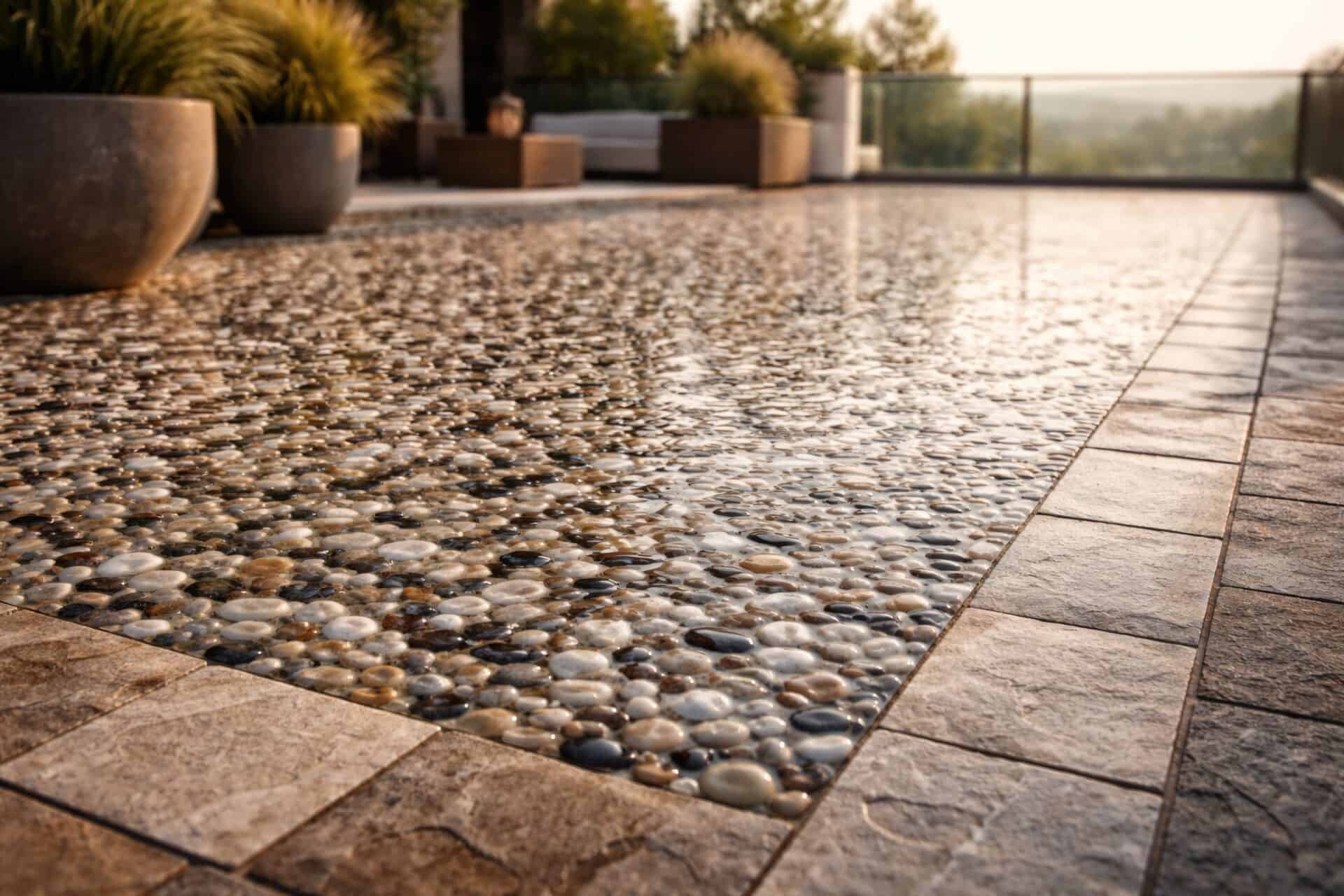 Terrace resin patio