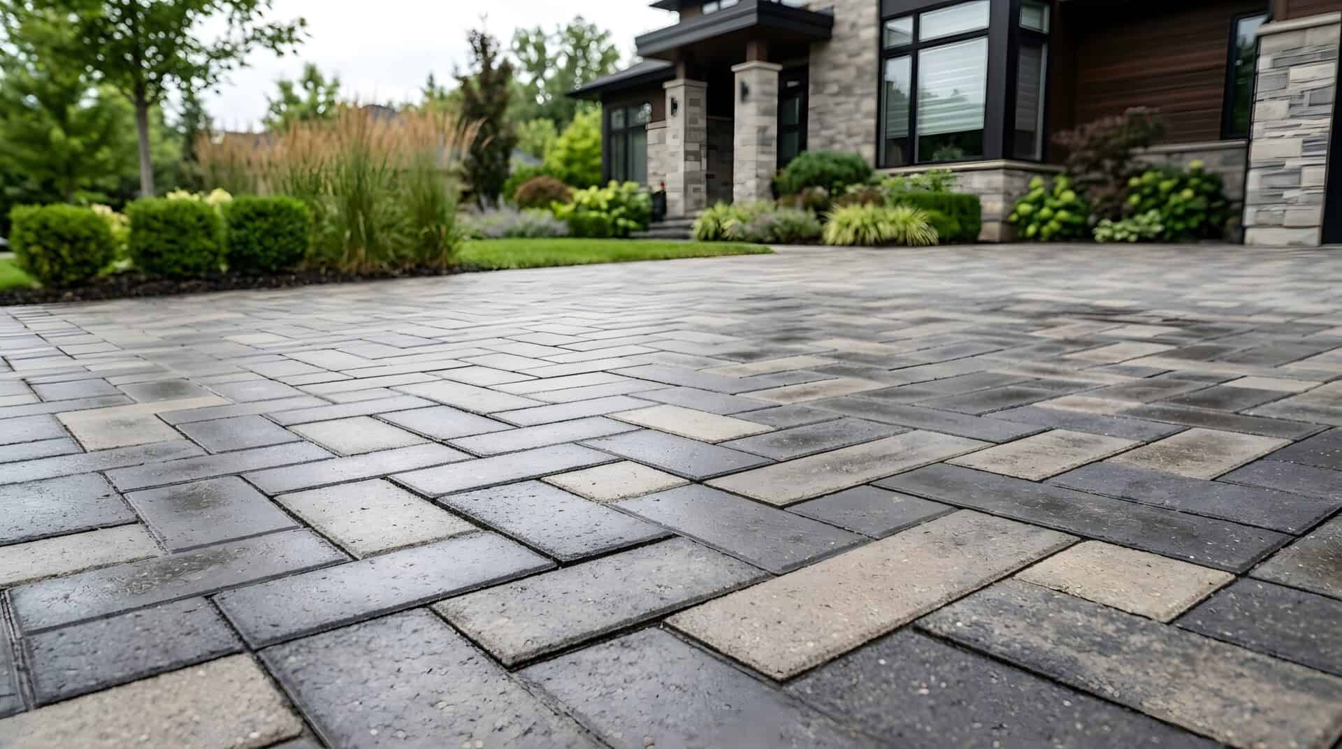 block paving patio